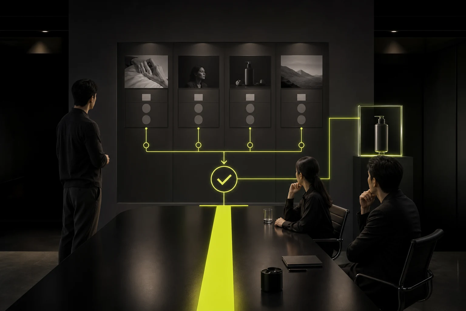 Visual explanation of using brand stories to support purchase decisions