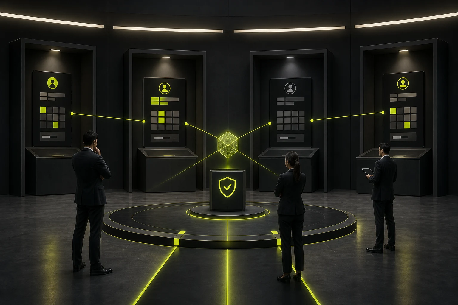 Visual explanation of least-privilege authentication and access