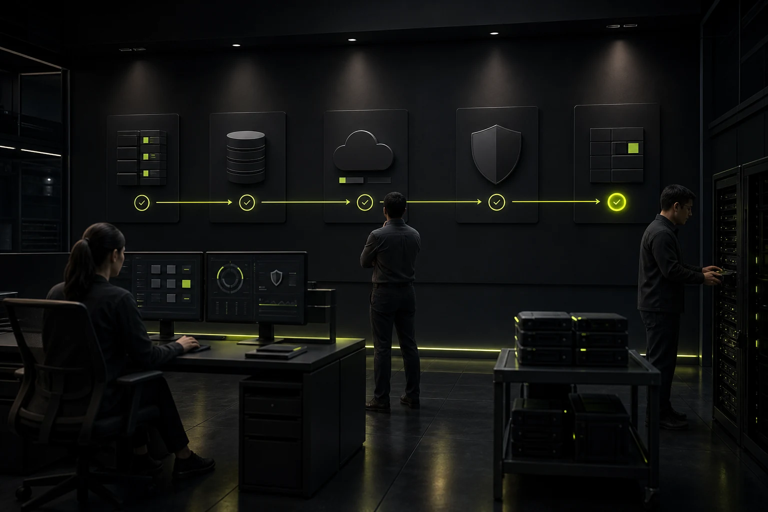 Visual explanation that backup and monitoring determine recoverability