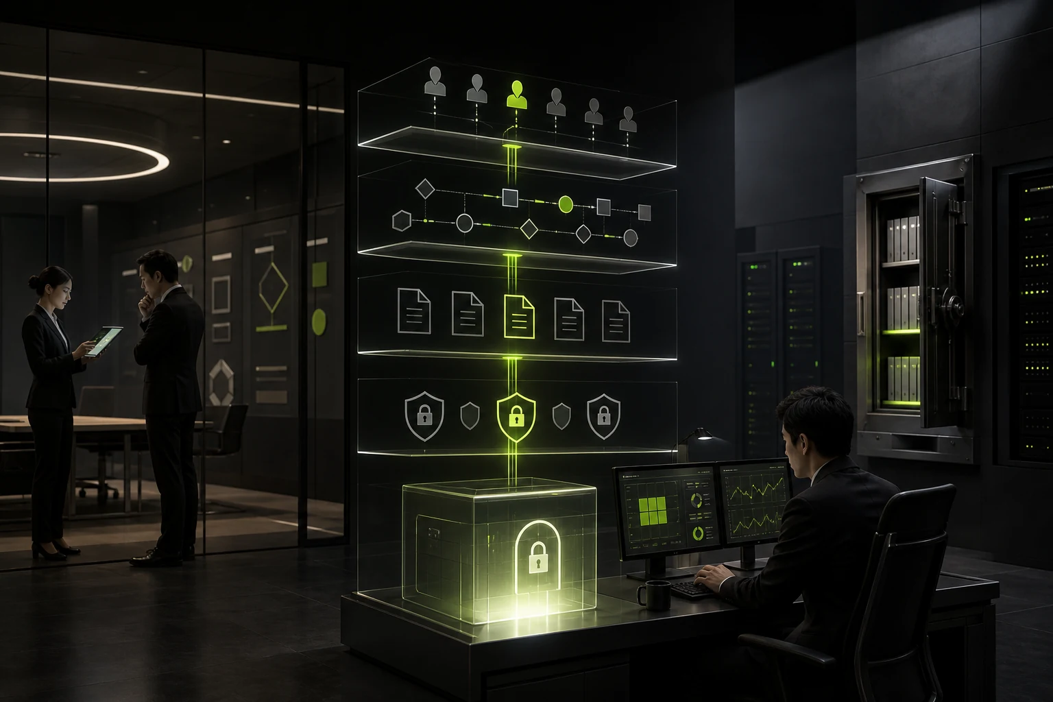 Keep sensitive information auditable without exposing it indefinitely — visual illustration