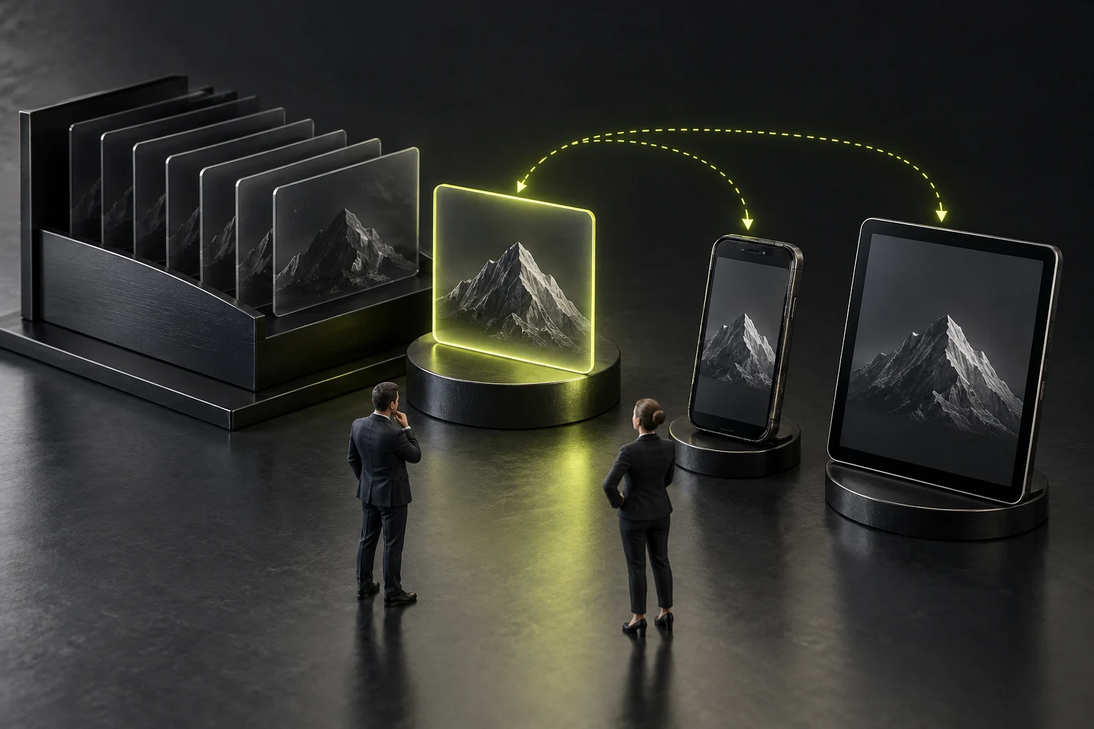 Versioned assets checked through normal visits on old and new devices