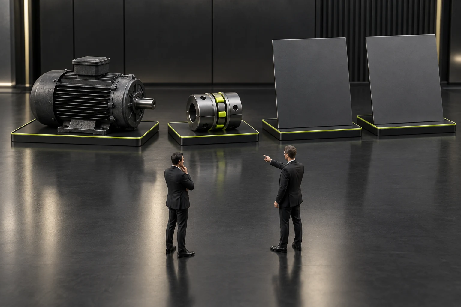 Miniature scene explaining requirements through existing items and known limitations
