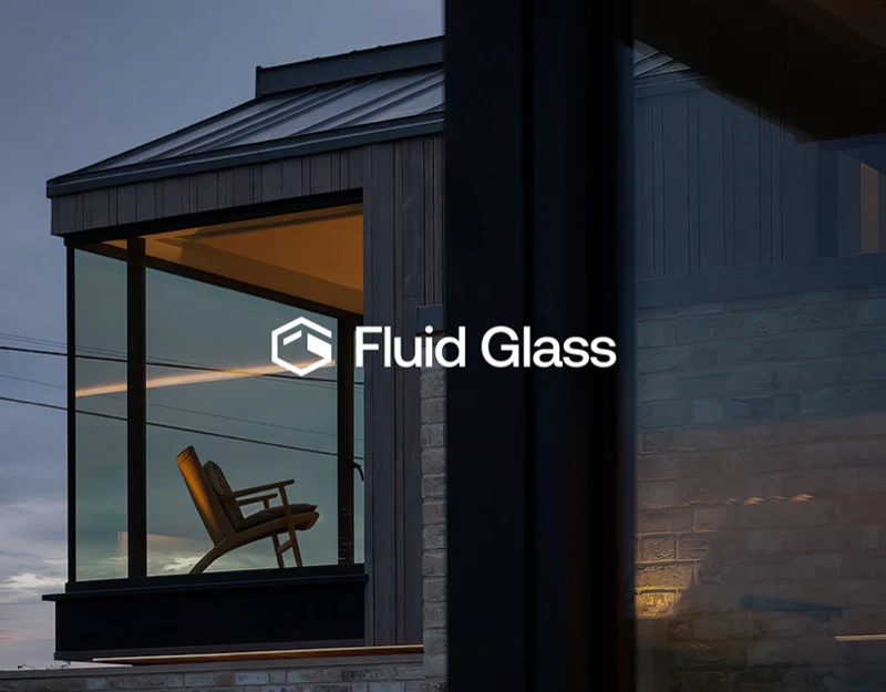 建筑玻璃网站设计：Fluid Glass的场景入口界面设计预览