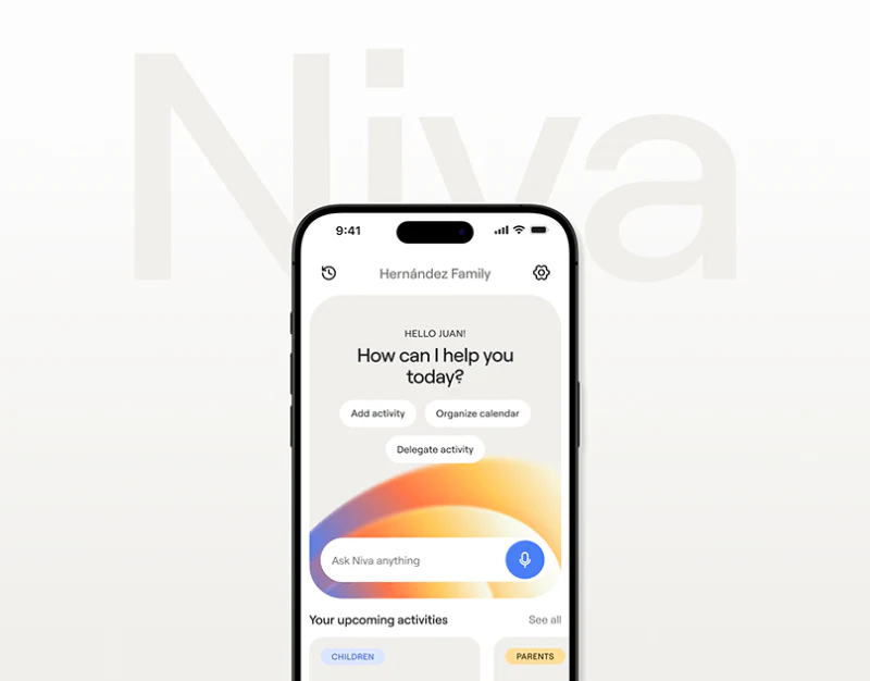 家庭AI日程助手设计：Niva的轻入口与确认界面设计预览