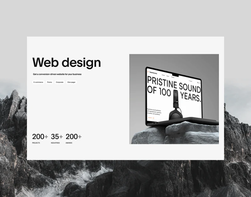 Portfolio Case Tag Design: Separate Service and Industry design preview
