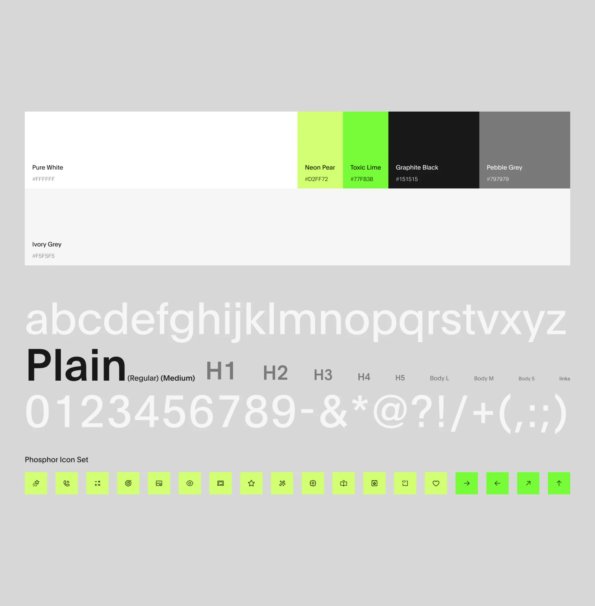 颜色、Plain字级与图标规范